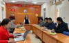 Đoàn cán bộ, giáo viên các tỉnh phía Bắc Lào học tập làm việc tại Phòng Giáo dục và Đào tạo huyện Điện Biên